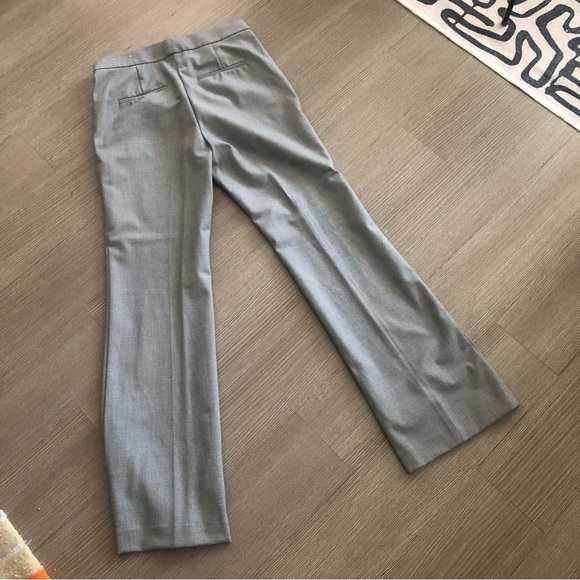 White and black high waisted flare slacks - Picture 4 of 7